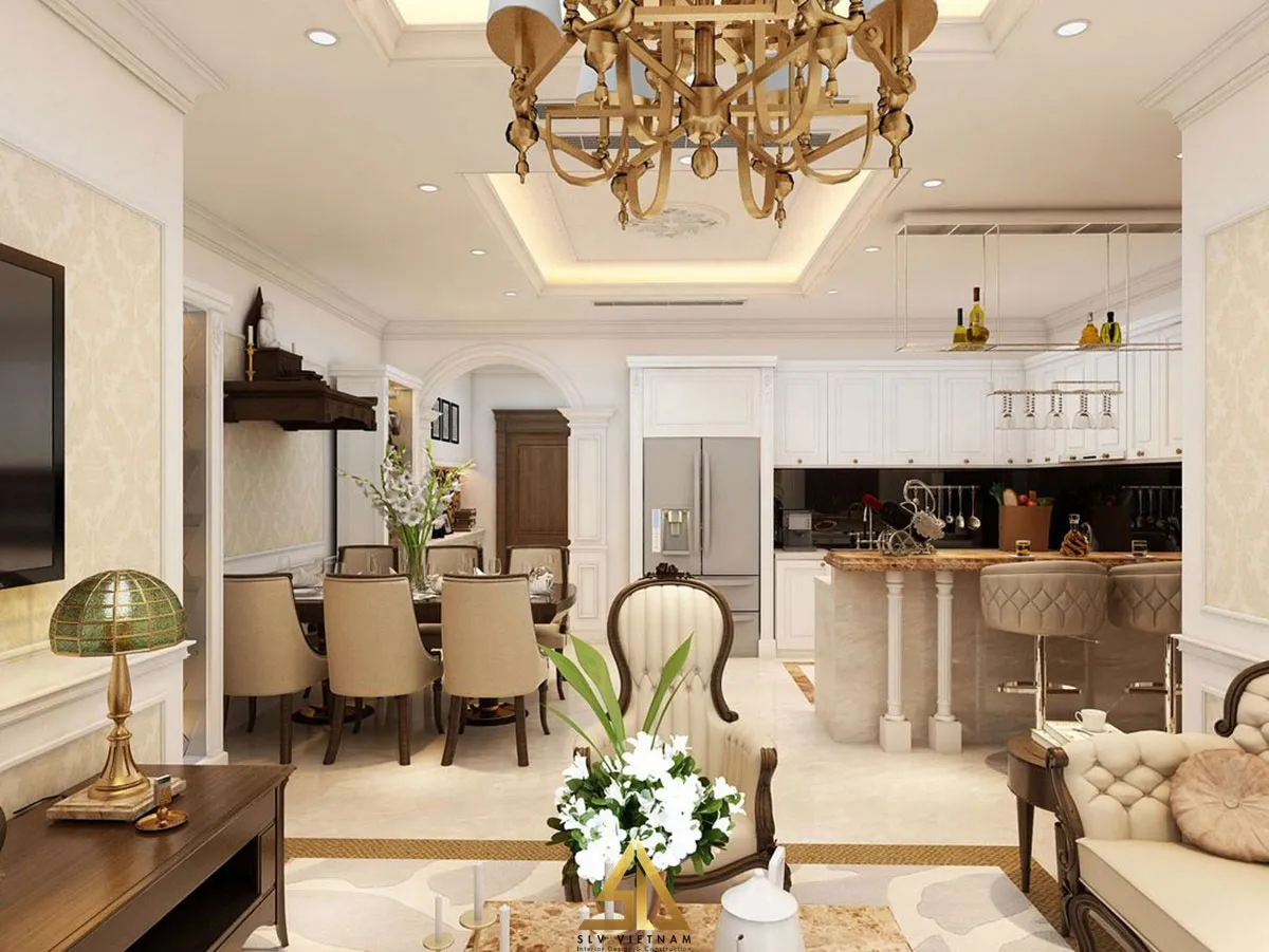 Mẫu 1: Bàn thờ dạng treo đặt phía trên bàn ăn