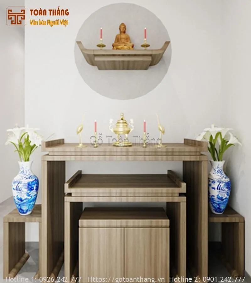 Bàn thờ gỗ công nghiệp mẫu số 08