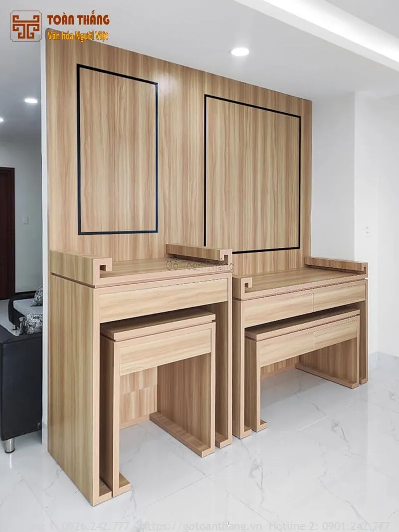 Bàn thờ gỗ công nghiệp mẫu số 04