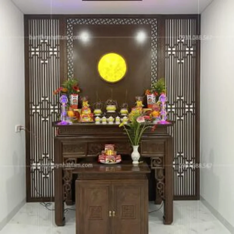 Bàn thờ gỗ đứng phân tầng cao cấp