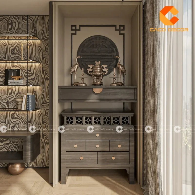 Bàn thờ nhà chung cư nhỏ dáng đứng mini bàn thờ nhà chung cư nhỏ dáng đứng mini