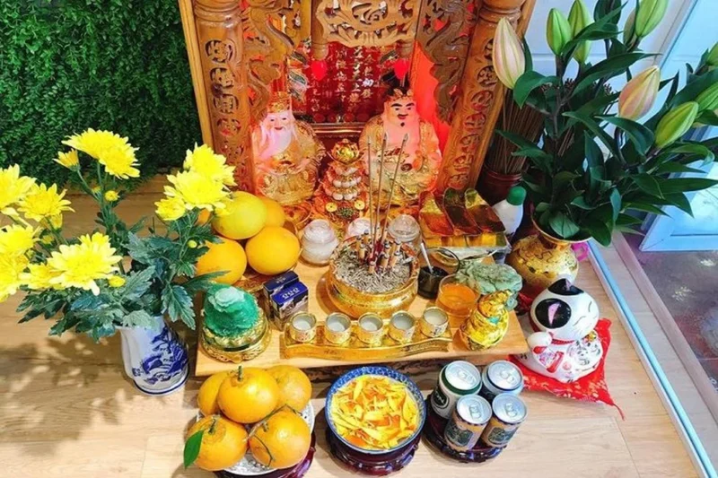 Bàn thờ ông địa thần tài đúng cách trong nhà phố hiện đại bàn thờ ông địa thần tài đúng cách trong nhà phố hiện đại