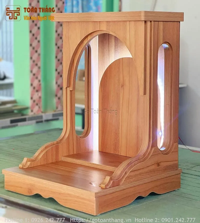 Bàn thờ thần tài thổ địa gỗ công nghiệp mẫu 13