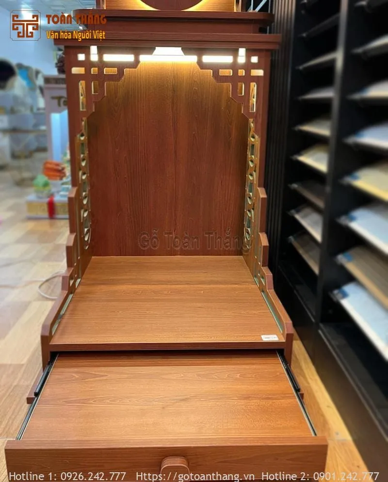 Bàn thờ thần tài thổ địa gỗ công nghiệp mẫu 14