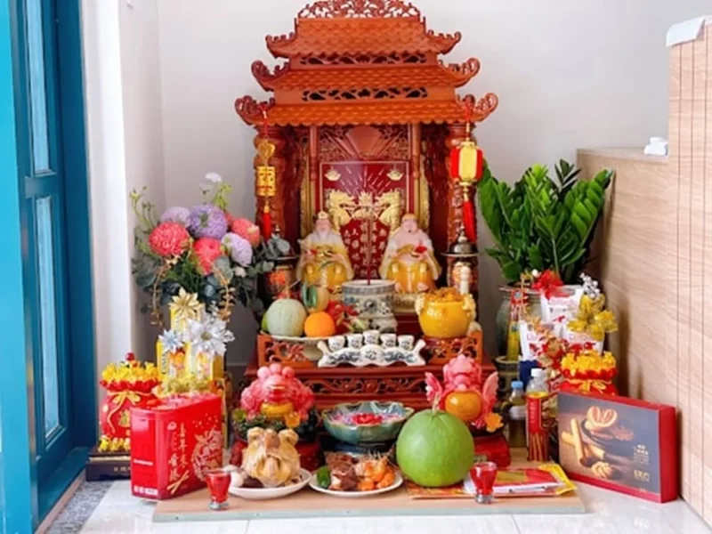 bàn thờ thần tài thổ địa - hình minh họa 1
