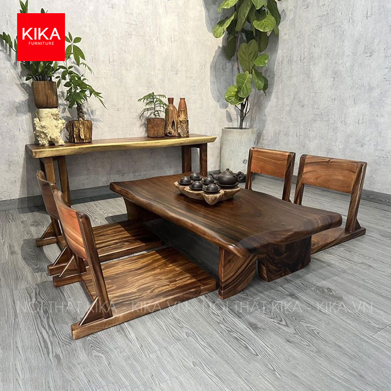 Bàn Trà Gỗ Me Tây: Nâng Tầm Không Gian Sống Với Vẻ Đẹp Tự Nhiên Và Sang Trọng