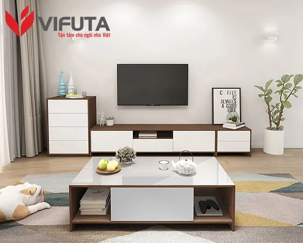 Mặt kính cường lực 8mm kết hợp khung gỗ MFC vân sồi