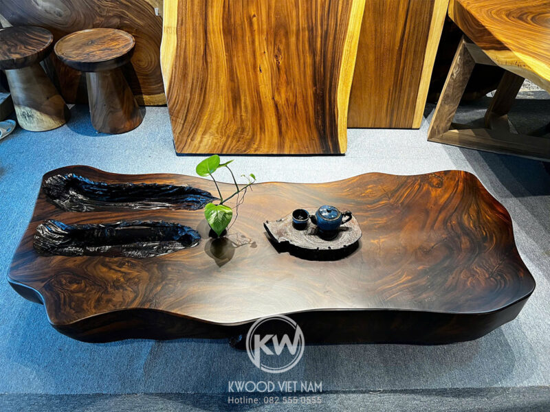 Bàn Trà Gỗ Me Tây: Nâng Tầm Không Gian Sống Với Vẻ Đẹp Tự Nhiên Và Sang Trọng