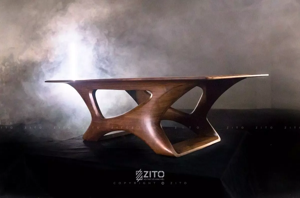 Bàn trà gỗ óc chó hiện đại ZB 160