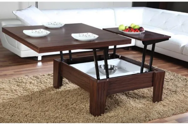 Bàn trà kết hợp bàn ăn mang lại cảm giác thư giãn