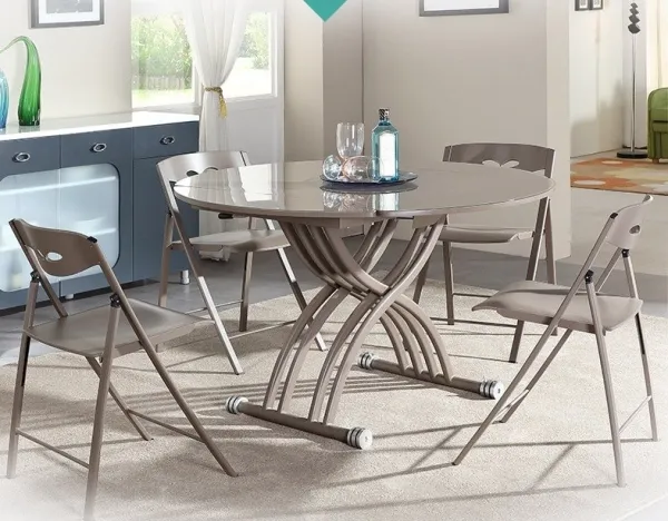 Bàn trà kết hợp bàn ăn với thiết kế tinh tế, tinh xảo