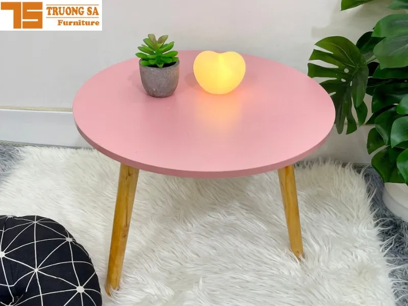 Bàn trà bệt decor phòng khách