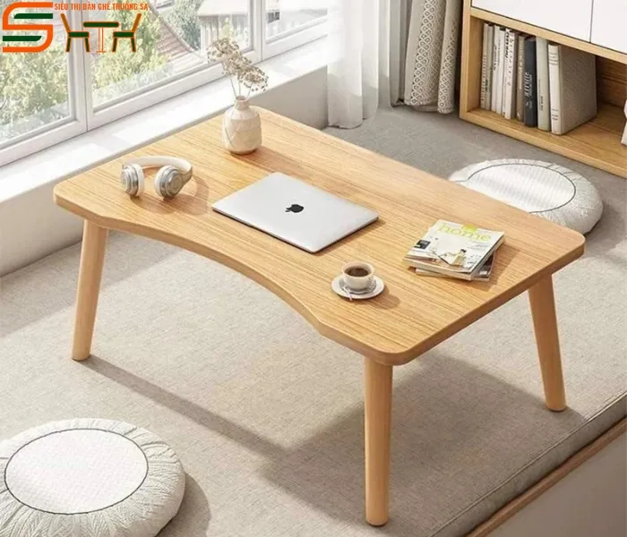 Bàn trà gấp gọn gỗ sồi