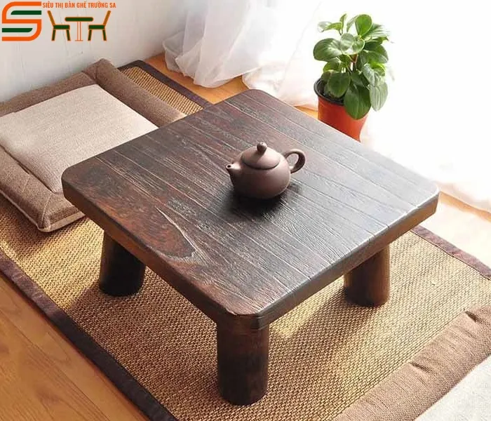 Bộ bàn trà vuông 80cm