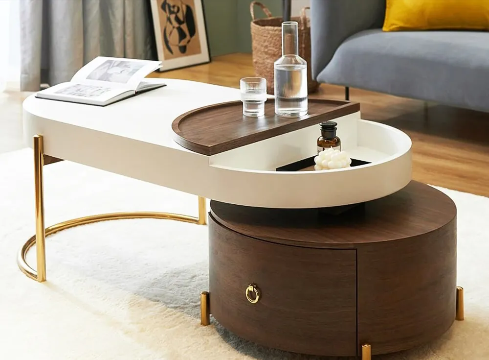 Bàn trà phòng khách thông minh, đơn giản