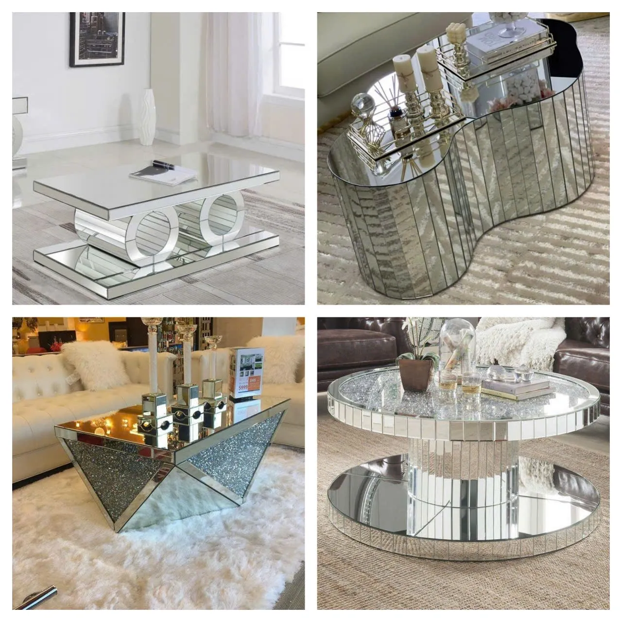 Bàn trà sofa gỗ mặt đá hiện đại