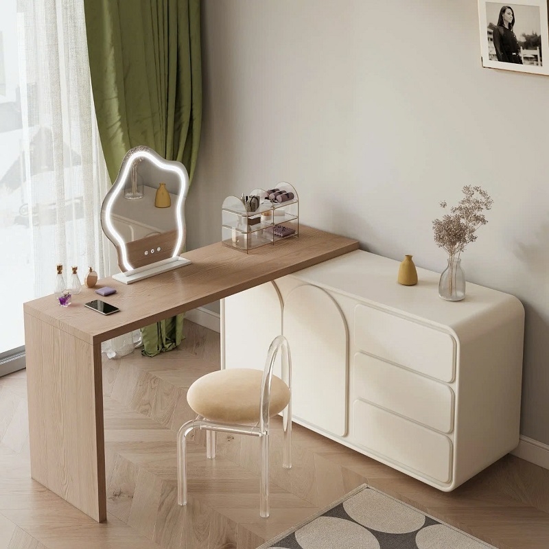 10 Mẫu Bàn Trang Điểm Kết Hợp Bàn Làm Việc Hiện Đại Tối Ưu Diện Tích