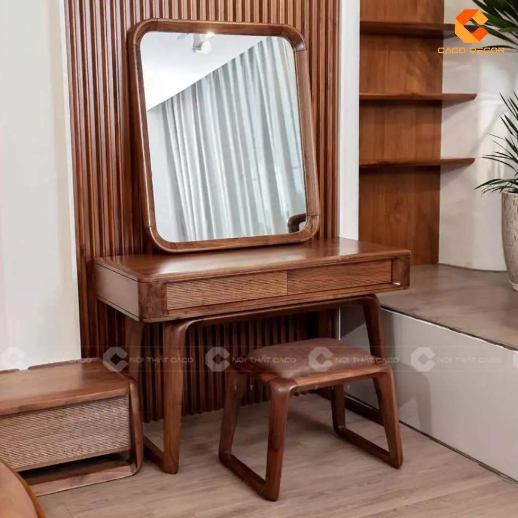 Bàn trang điểm gỗ tự nhiên có độ bền vượt trội