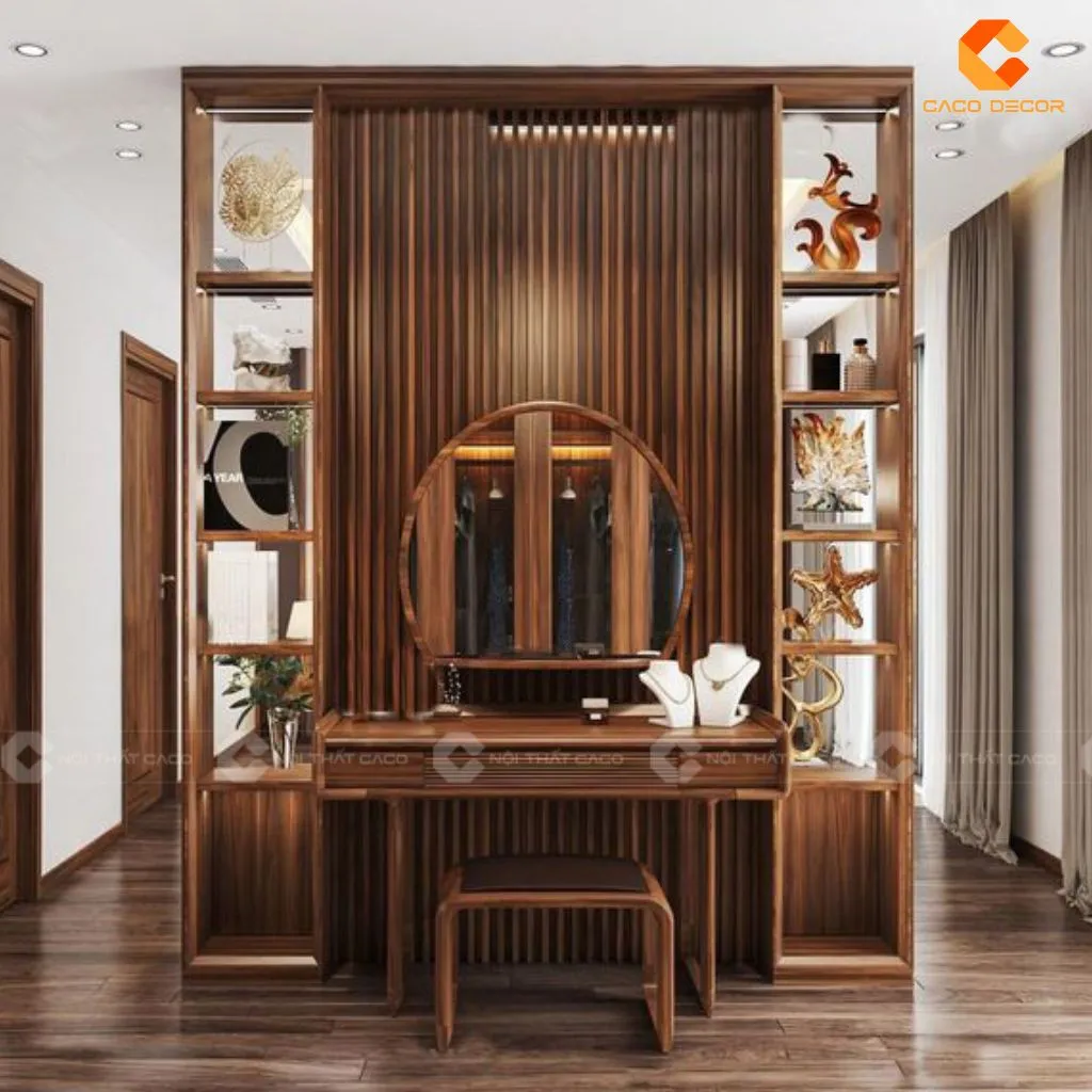 Bàn Trang Điểm Gỗ Tự Nhiên Đẹp, Cao Cấp, Sang Trọng 8
