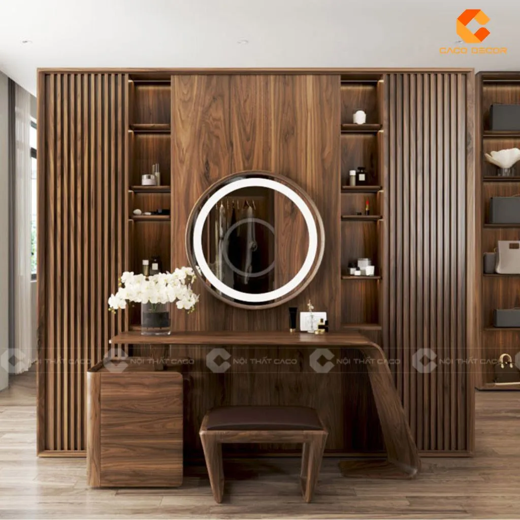 Bàn Trang Điểm Gỗ Tự Nhiên Đẹp, Cao Cấp, Sang Trọng 10