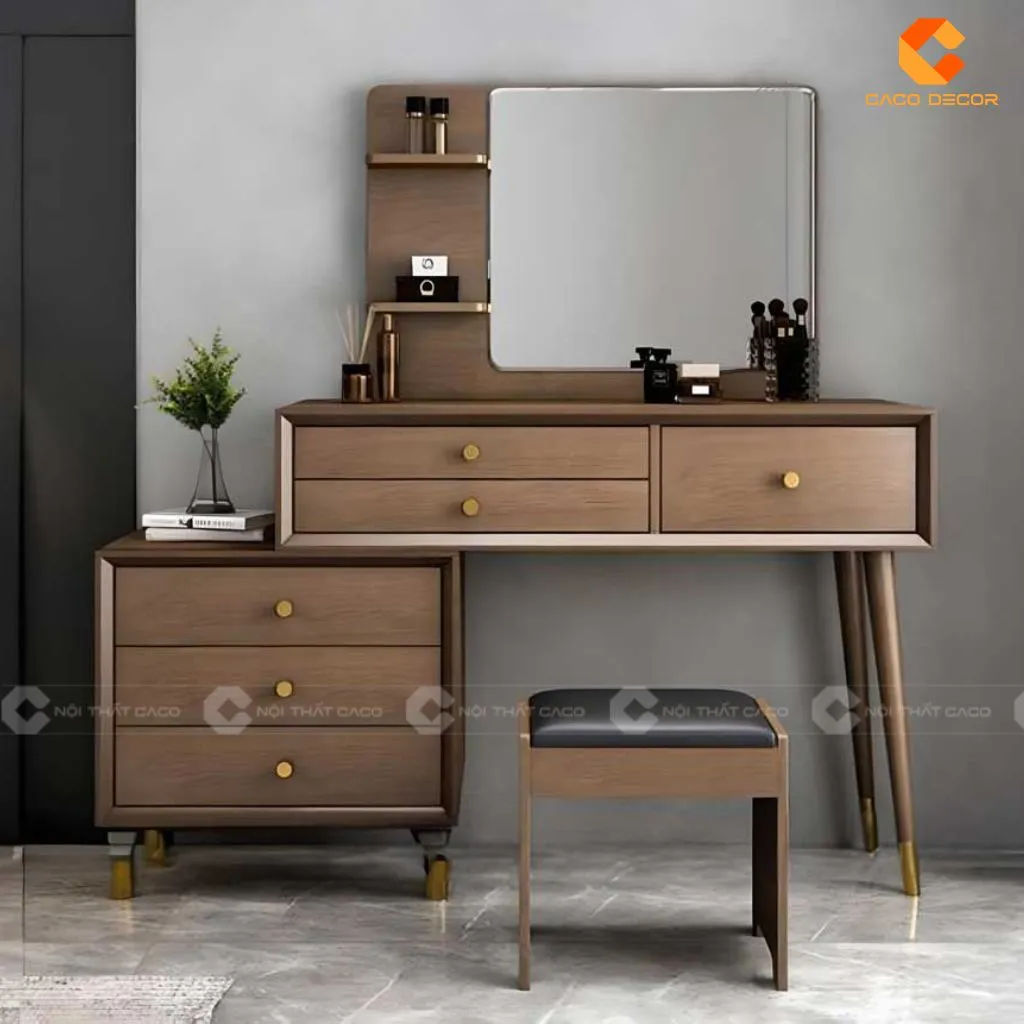 Lựa chọn bàn trang điểm gỗ tự nhiên phù hợp diện tích căn phòng