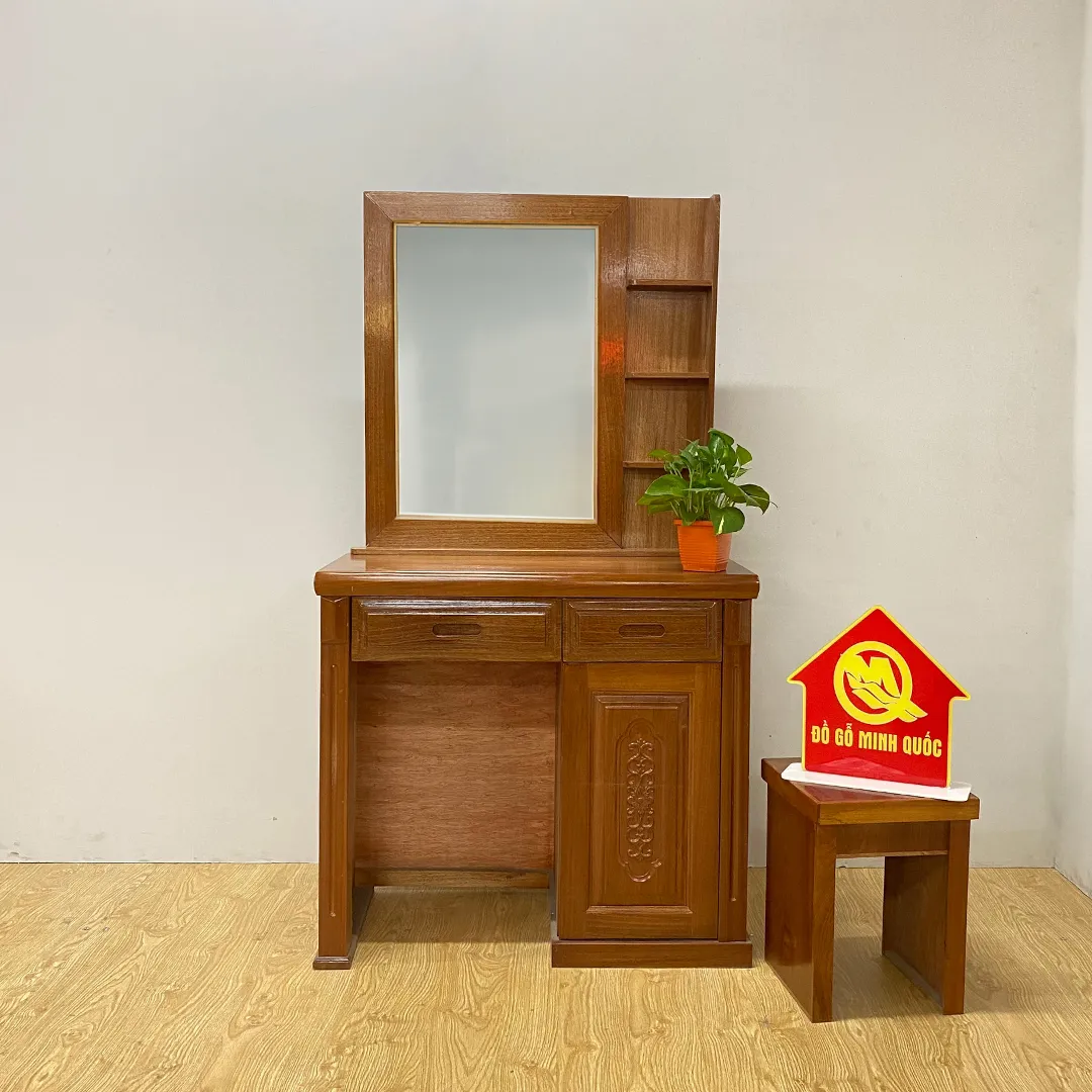 Bàn Trang Điểm Xoan Đào GV - SP719, mẫu bàn trang điểm gỗ đẹp hiện đại, chống mối mọt