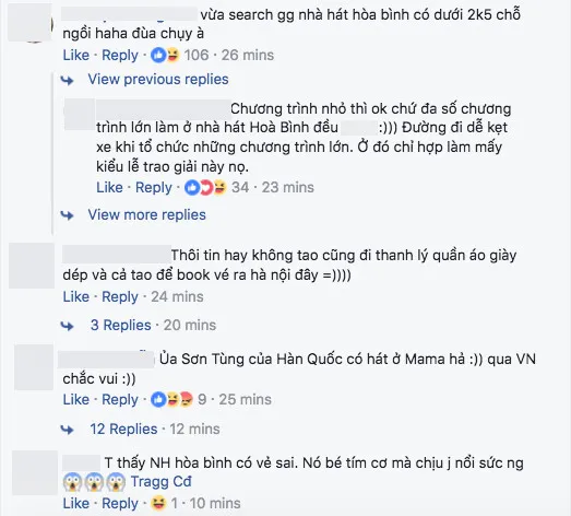 Bản vẽ chi tiết sơ đồ khu vực ghế ngồi trong Nhà hát Hòa Bình