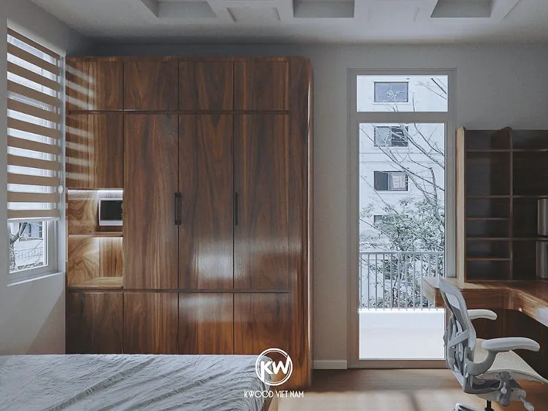 Tủ quần áo cần được lựa chọn phù hợp với diện tích căn phòng