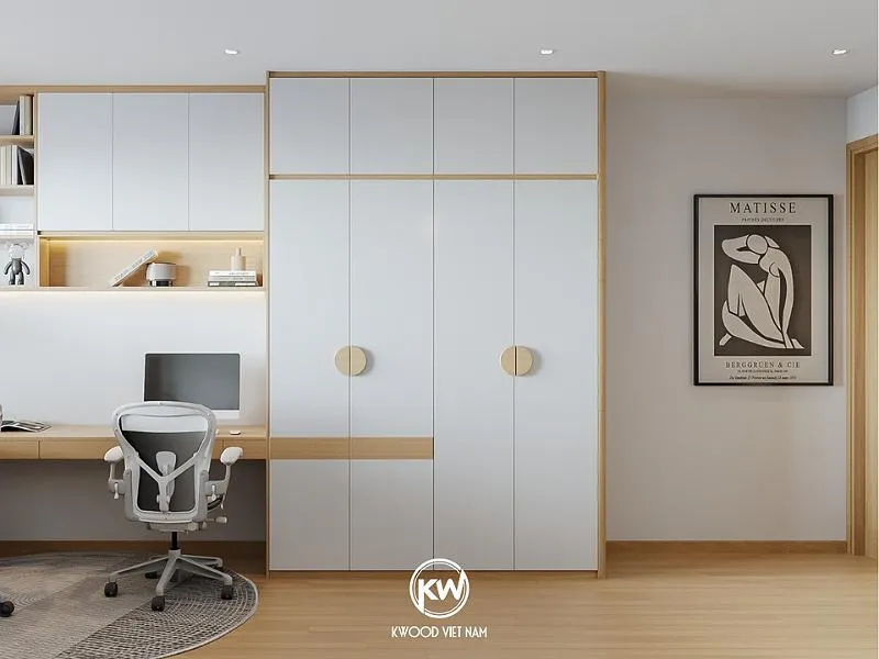 Mẫu tủ quần áo được thiết kế theo phong cách hiện đại và trẻ trung