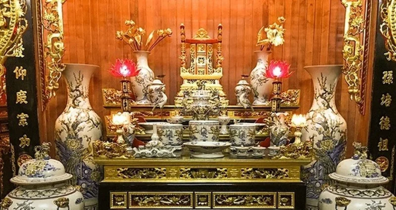 Bảng dự toán trang trí bàn thờ gia tiên Bảng dự toán trang trí bàn thờ gia tiên với đồ thờ cúng cơ bản