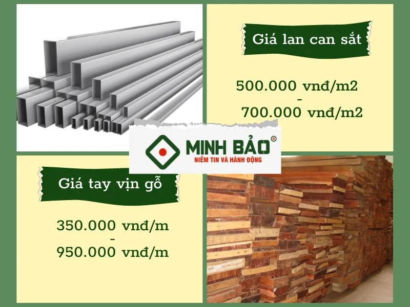 Tham khảo bảng giá vật tư cho lan can ban công