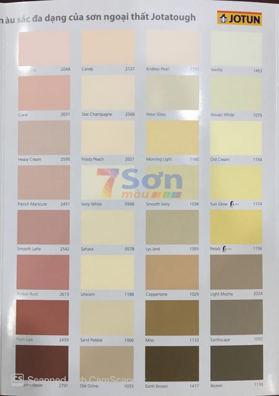 Bảng màu sơn Jotun Jotatough trang 3
