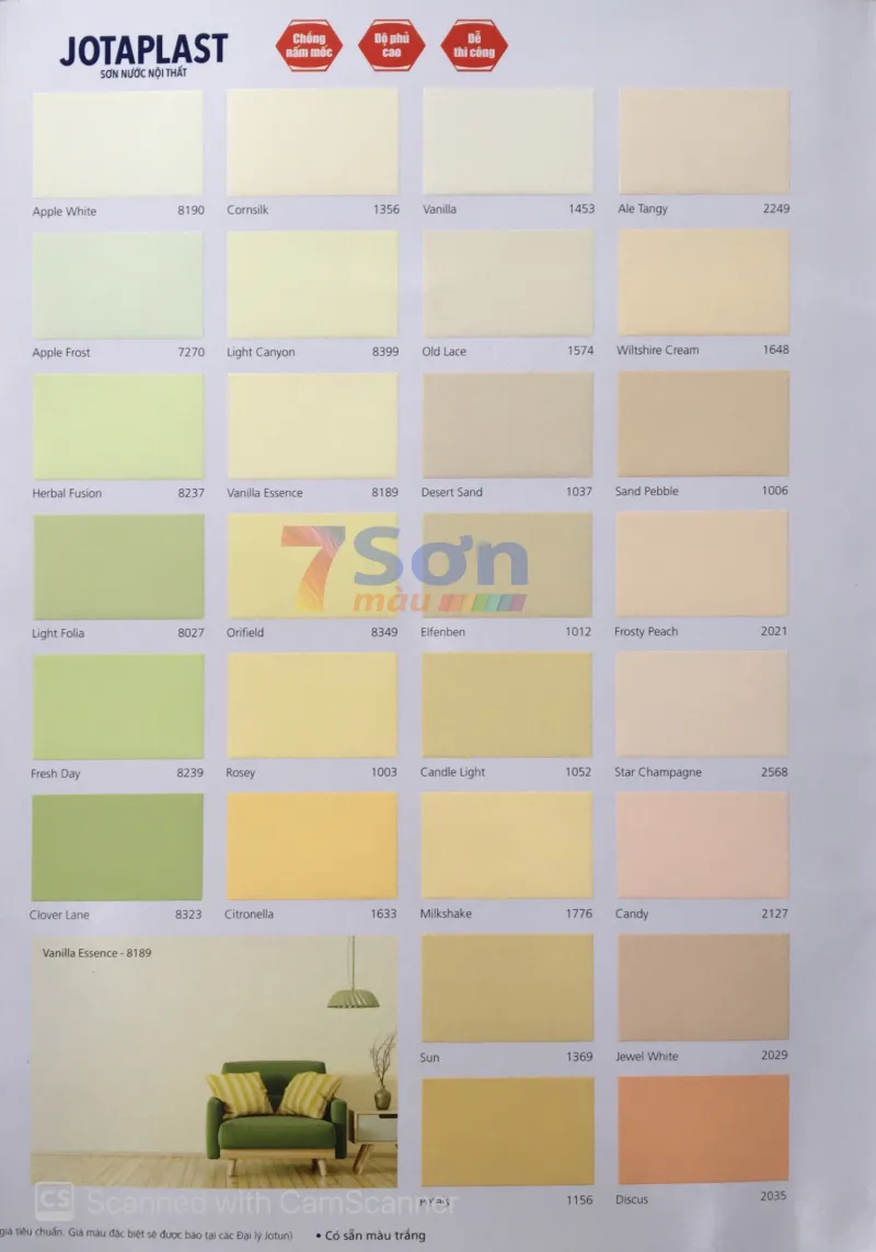 Bảng màu sơn Jotun Jotaplast trang 3