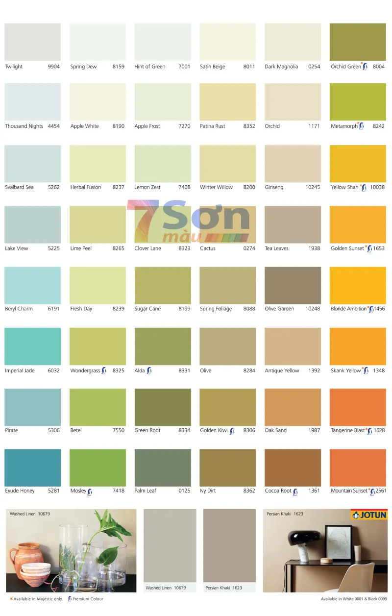 Bảng màu sơn Jotun Majestic trang 4