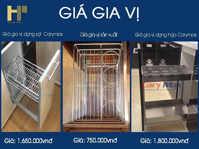 Giá gia vị inox thông minh giúp căn bếp luôn ngăn nắp và tiện dụng