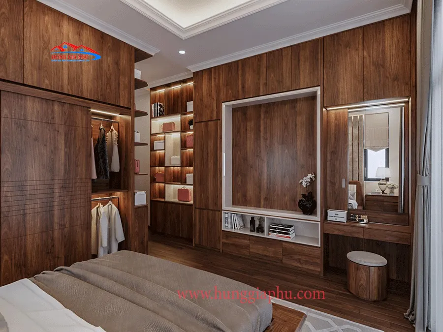 Báo giá tủ áo gỗ Gõ đỏ