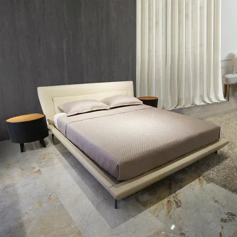 Giường ngủ gỗ công nghiệp với ngăn kéo tiện lợi, phù hợp phòng nhỏ