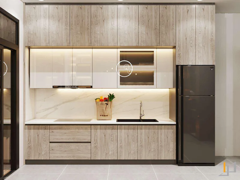 Phòng bếp nhà ống 5m hiện đại