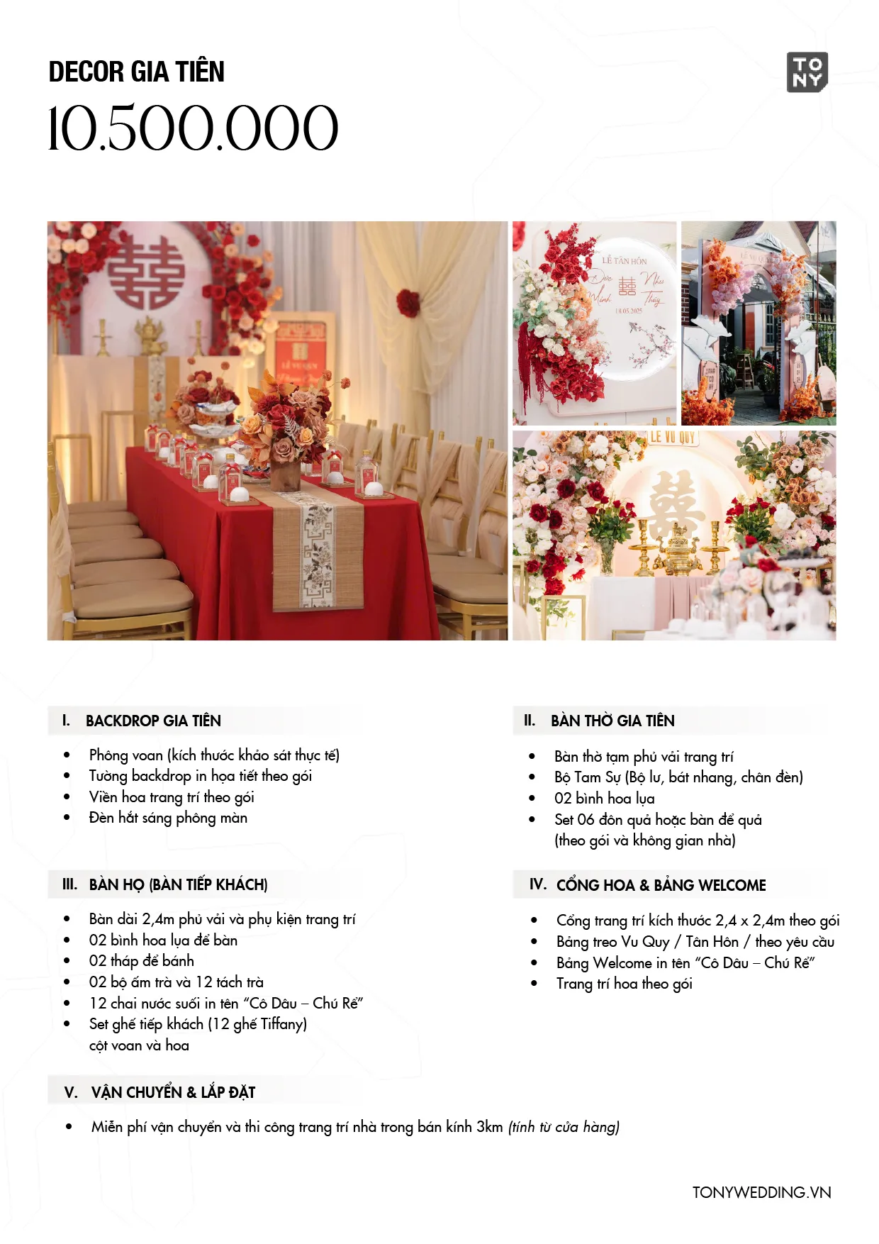 Không gian trang trí gia tiên hiện đại