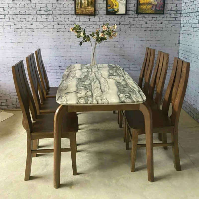 Bộ bàn ăn 6 ghế đẹp giá rẻ được ưa chuộng nhờ tính ứng dụng thực tế cao