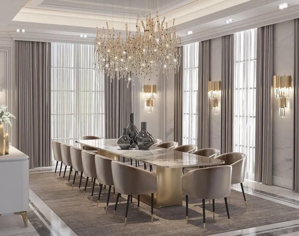 Bộ Bàn Ăn 10 Ghế Hiện Đại, nơi mọi thành viên gia đình quây quần ấm cúng