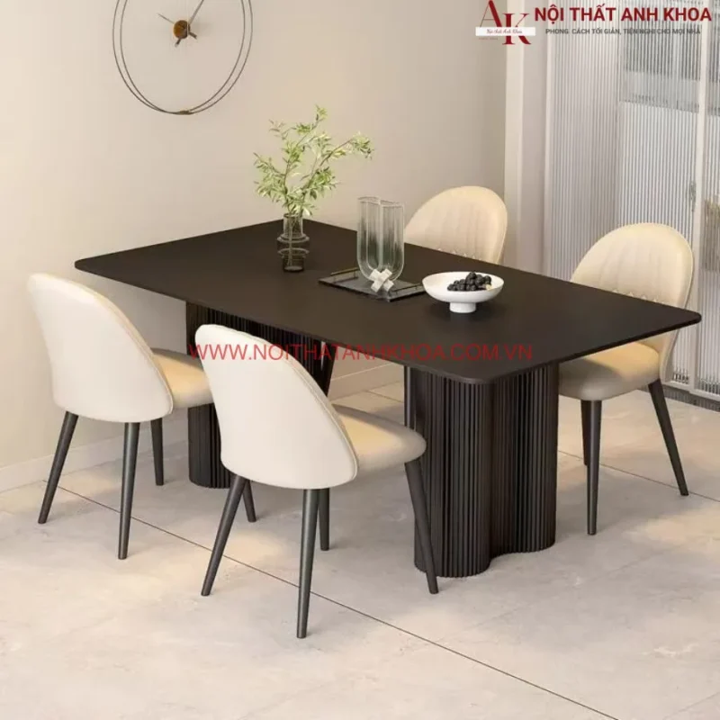 Bàn Ăn Chân Gỗ Mặt Đá: 7 Bí Quyết Chọn Mẫu Bền Đẹp & Sang Trọng Nhất 2024