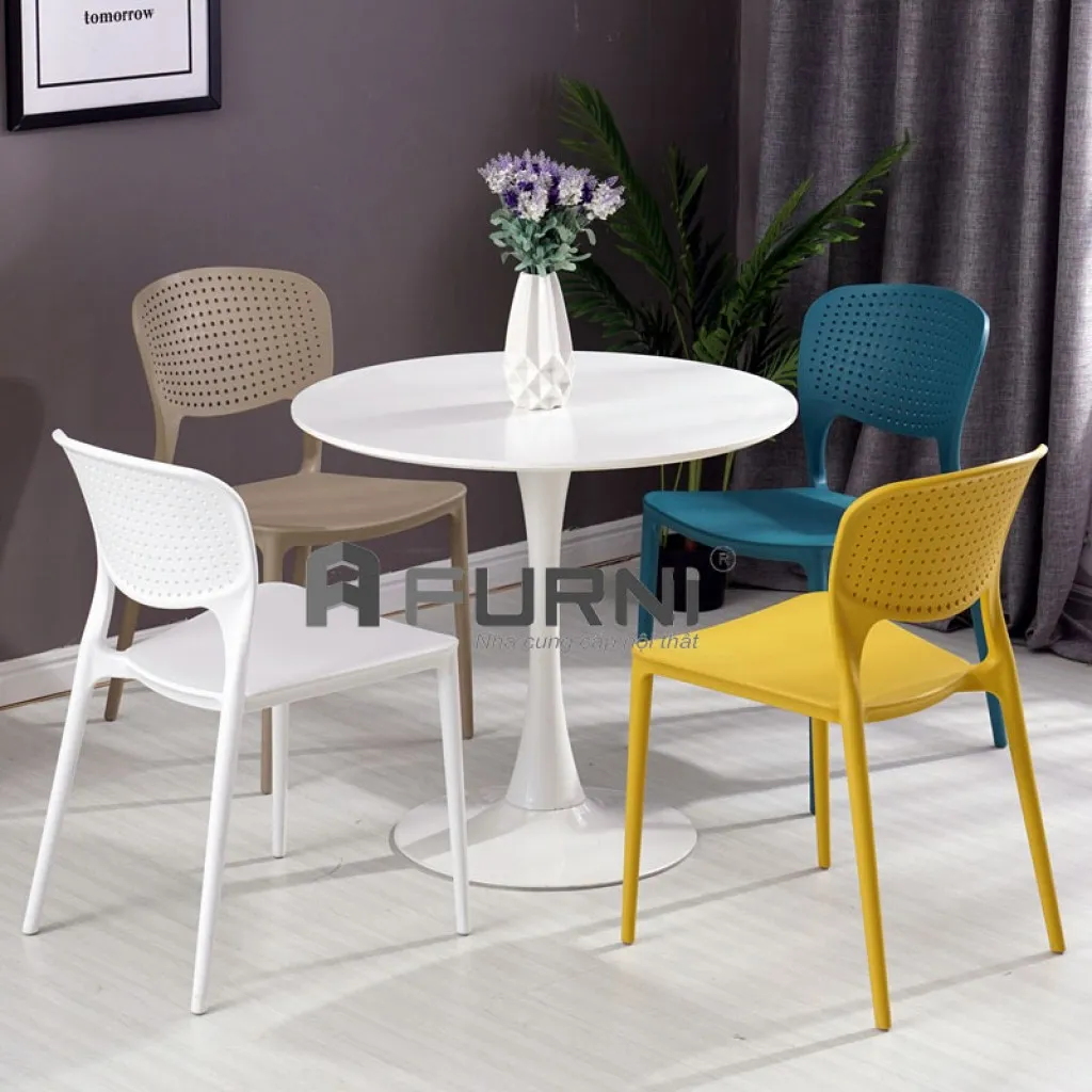 Bộ bàn ăn tròn hiện đại