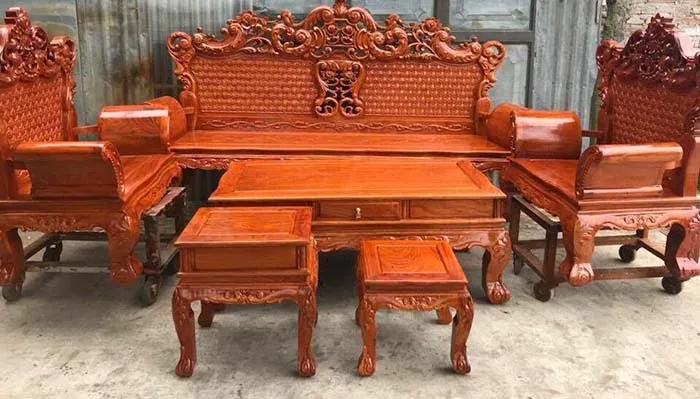 Bộ bàn ghế gỗ gõ đỏ