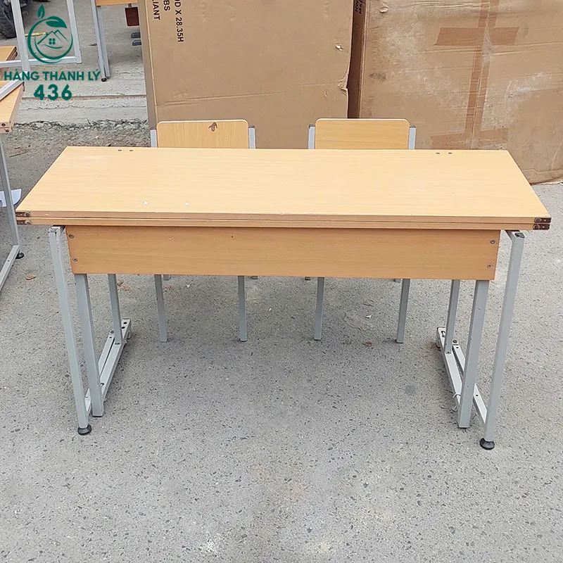Bộ bàn ghế học sinh cũ 1m2x80cm gấp gọn, tiết kiệm không gian