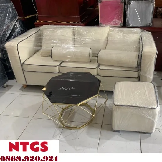Bộ Bàn Ghế Sofa Mini Cao Cấp Màu Đen