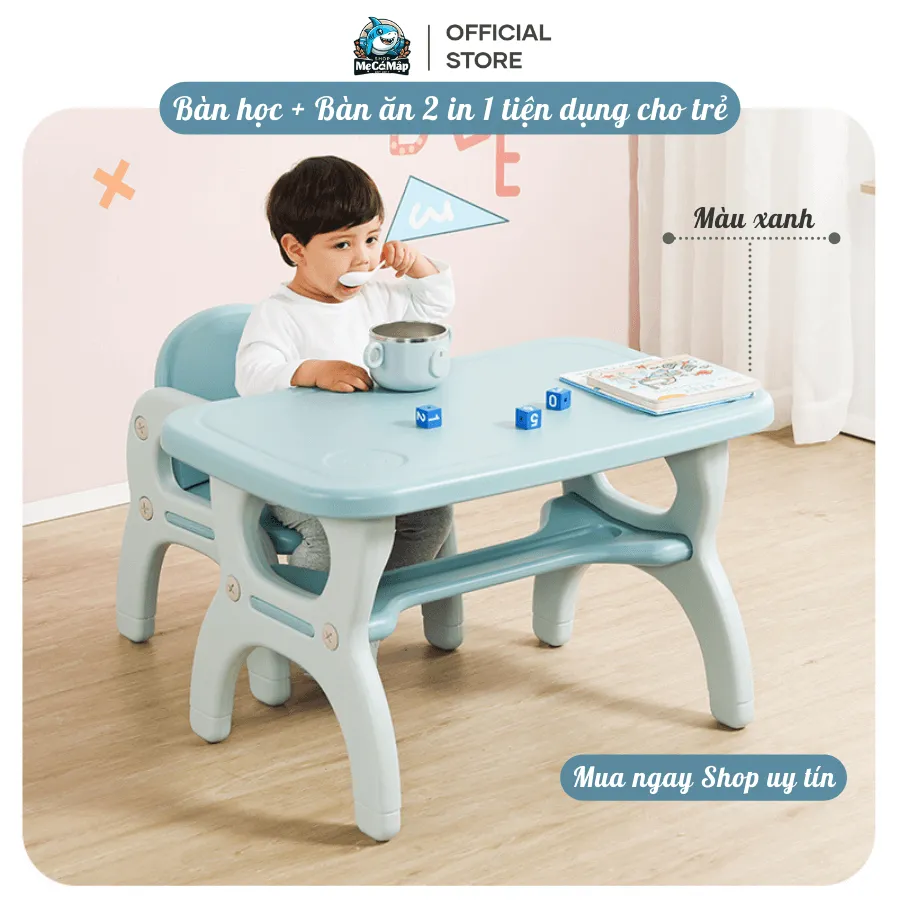 Cận cảnh chi tiết khớp nối và đế chống trượt của bộ bàn ghế học tập cho bé Pakey