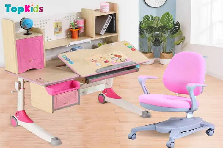 Bộ bàn học thông minh có thể điều chỉnh chiều cao bàn học tiêu chuẩn cho học sinh