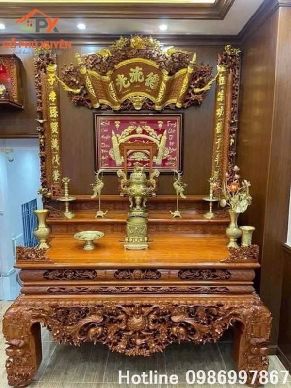 Bố trí bàn thờ 3 cấp chuẩn phong tục