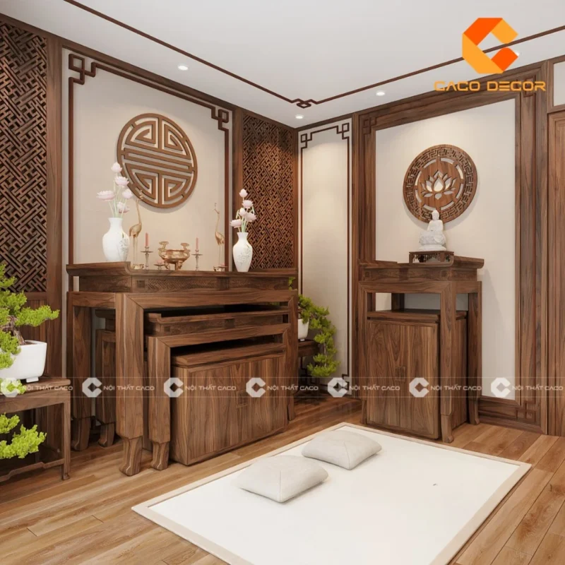 Bố trí bàn thờ gia tiên gọn gàng và bền đẹp bố trí bàn thờ gia tiên gọn gàng giúp đồ thờ bền và sạch
